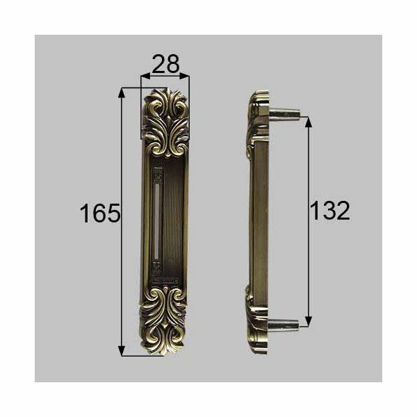 LIXIL/TOSTEM製玄関引戸用召合錠 召合せ内外錠 内化粧板（裏カバー） AZWB503【リクシル】【トステム】