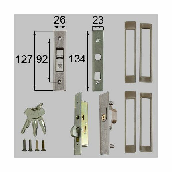 LIXIL/TOSTEM製玄関引戸用召合錠 内外錠 L2Y17【リクシル】【トステム