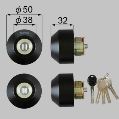 LIXIL/TOSTEM製玄関ドア用ドア錠セット（ユーシン WＸシリンダー） Z-2A3-DHYD【リクシル】【トステム】