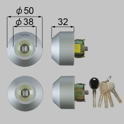 LIXIL/TOSTEM製玄関ドア用ドア錠セット（ユーシン WＸシリンダー） Z-2A1-DHYD【リクシル】【トステム】