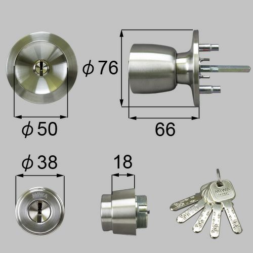 LIXIL/TOSTEM製玄関ドア用JNシリンダー DCZZ1032【リクシル】【トステム】