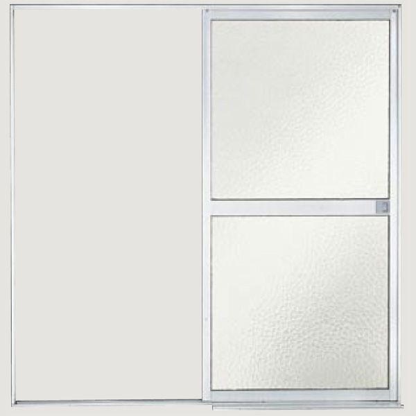 LIXIL/リクシル 浴室引き戸 枠付 片引き戸・外引き型（脱衣室側） 樹脂パネル S-16-17 W1670*H1757