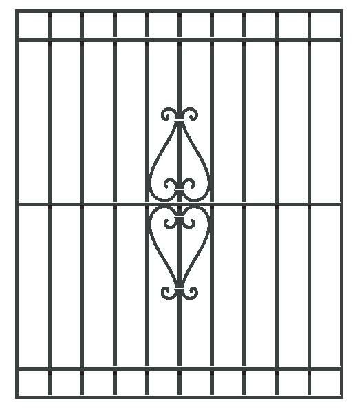 鋳物面格子 スパニッシュ型 07411 W1010×H1296mm 壁付 LIXIL/TOSTEM リクシル/トステム 窓サッシ アルミ面格子 デザイン格子 おしゃれ 後付け リフォーム DIY
