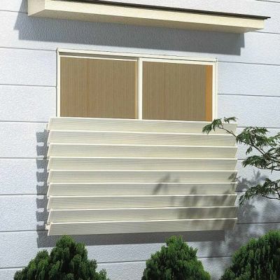 ウィンバイザー アルミタイプ ELGK-1505 W1520×H510mm 目隠し ウィンバイザー アルミタイプ ELGK-1505 W1520×H510mm 目隠し
